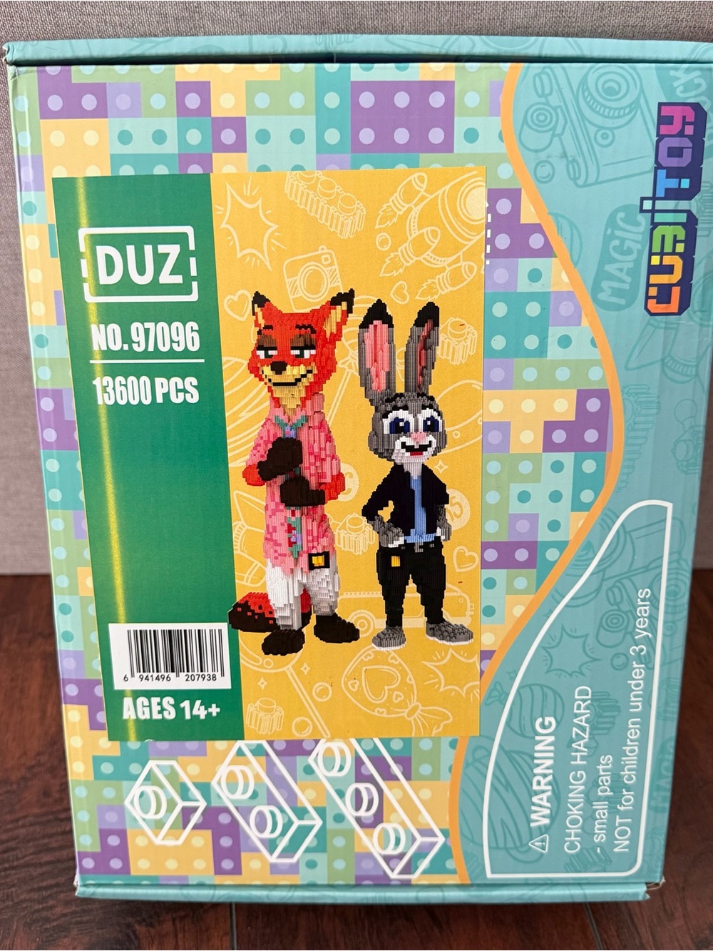 Zootopia Building Blocks 3D Nick Wilde Judy Hopps - BRAND NEW
